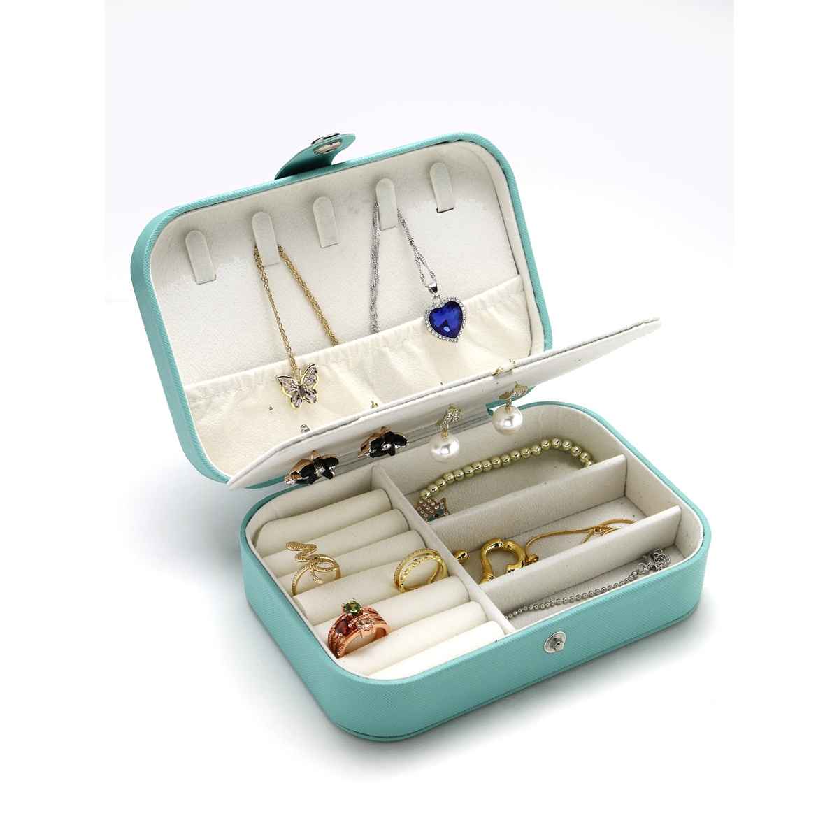 Scintillare By Sukkhi Poratble Mini Pu Leather Small Jewelry Box Jewelry Case Organizer