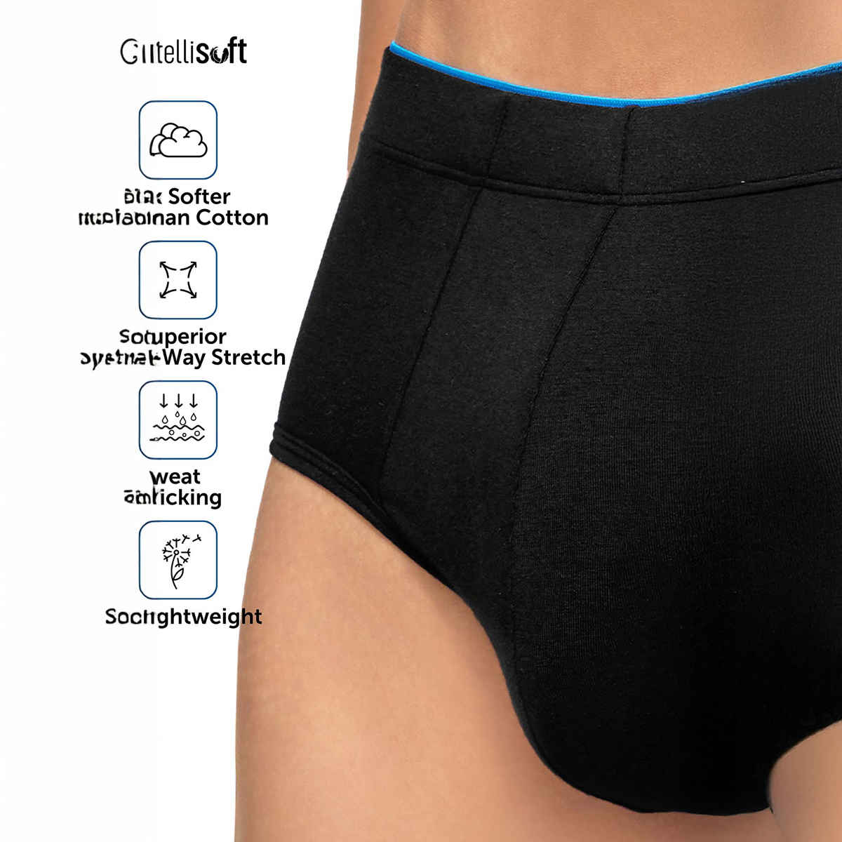 XYXX Men's Uno Modal Briefs pack of 2, Black & Heather Grey| M