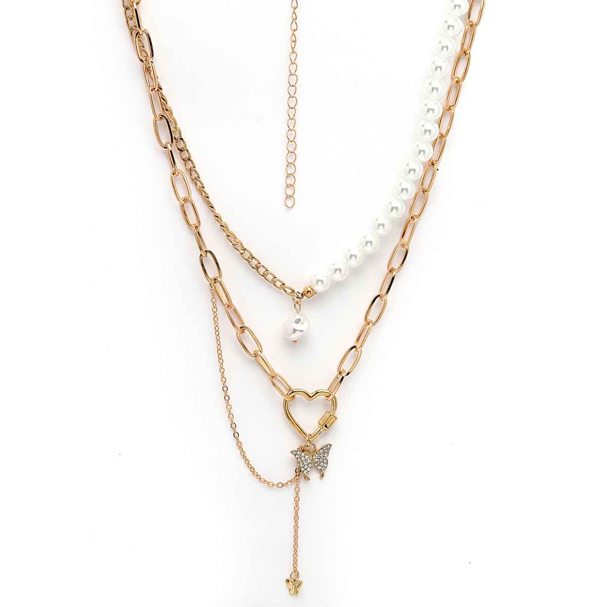 Scintillare By Sukkhi Latest Gold Plated Mininal Contemporary Chain Pendant Necklace For Women