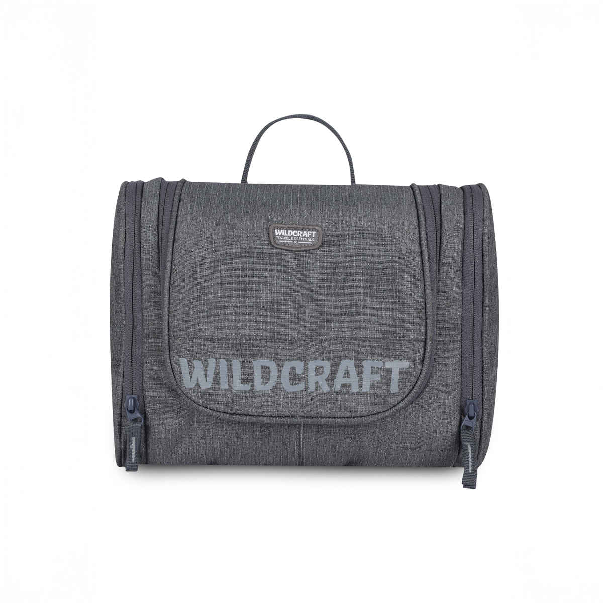 Wildcraft Unisex Textured Nylon 10 L Travel Toiletry Kit | Light Grey - Free Size