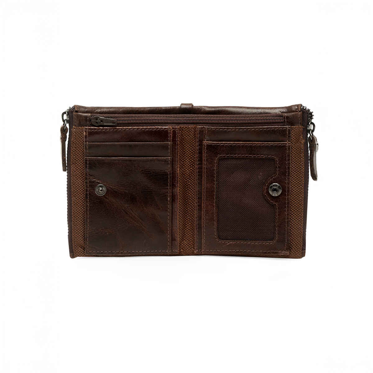 Teakwood Men's Leather Bi-fold Wallet | Brown