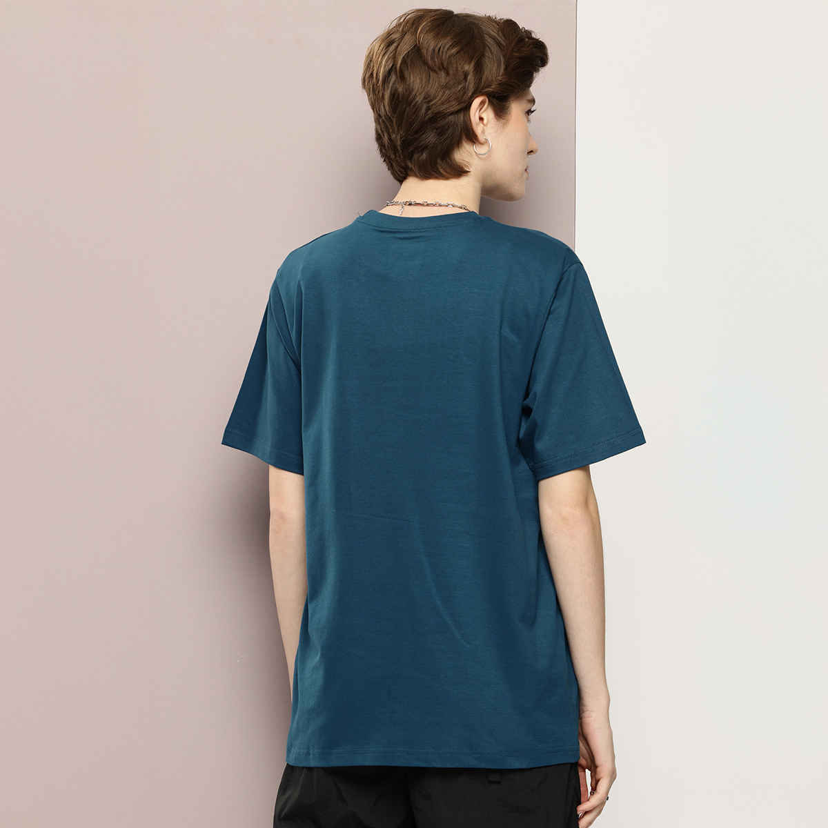 Dillinger Women's Oversized Printed T-shirt | Blue - M