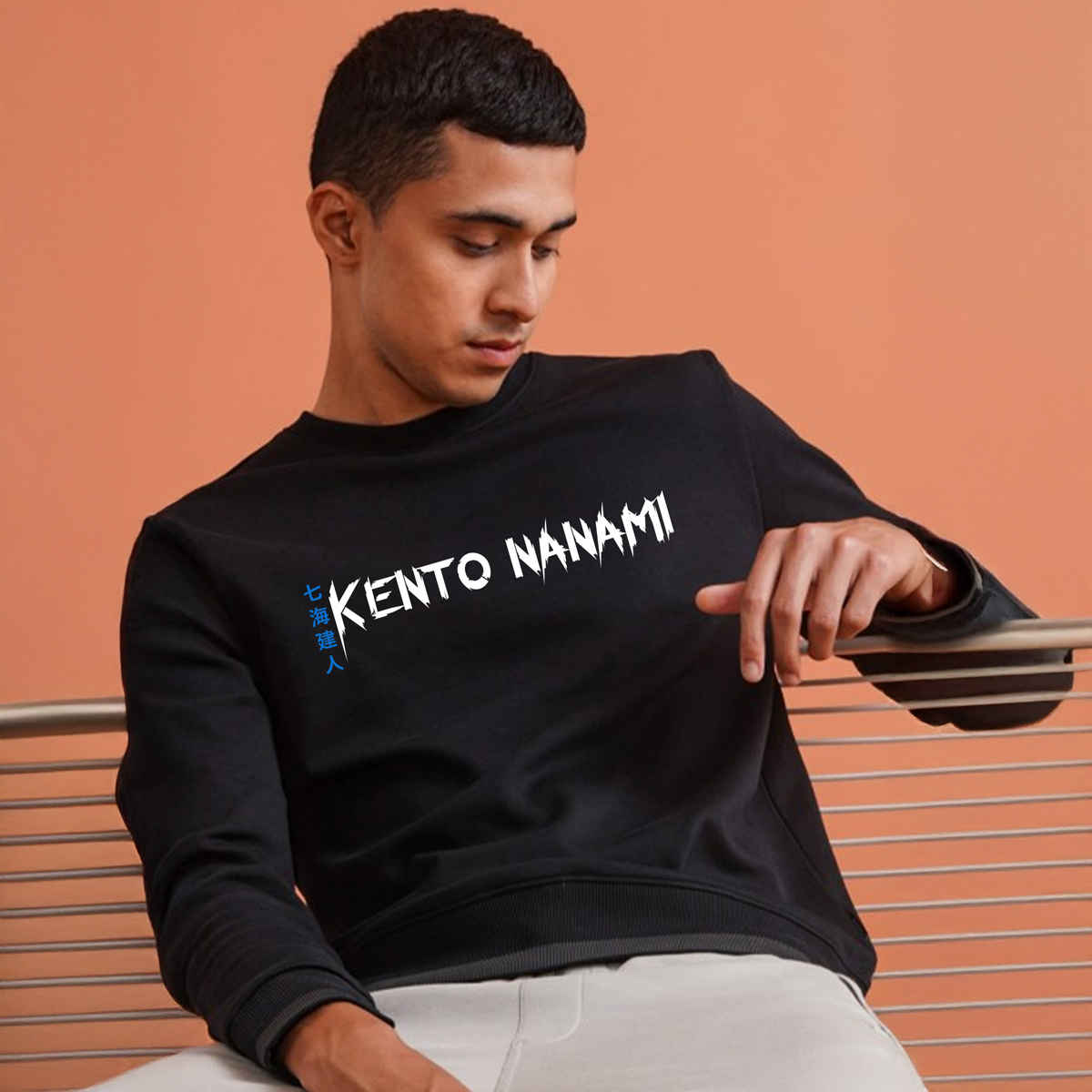 De Tees Men's Sweatshirt | Kento | Black - XL