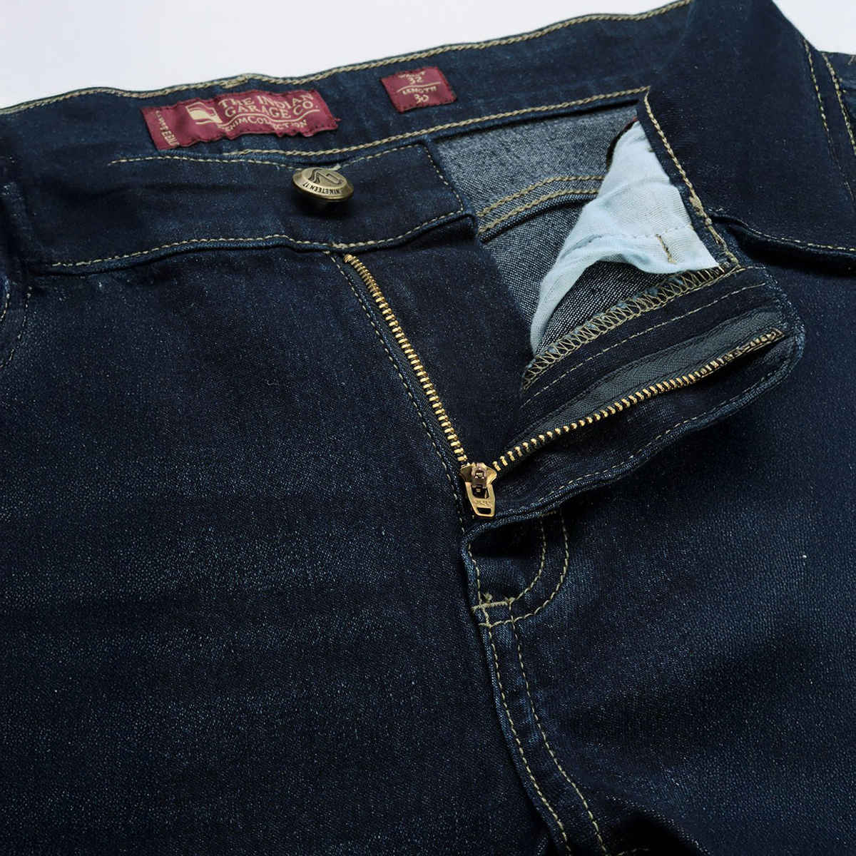 The Indian Garage Co Slim Fit Casual Jeans | Blue - 34