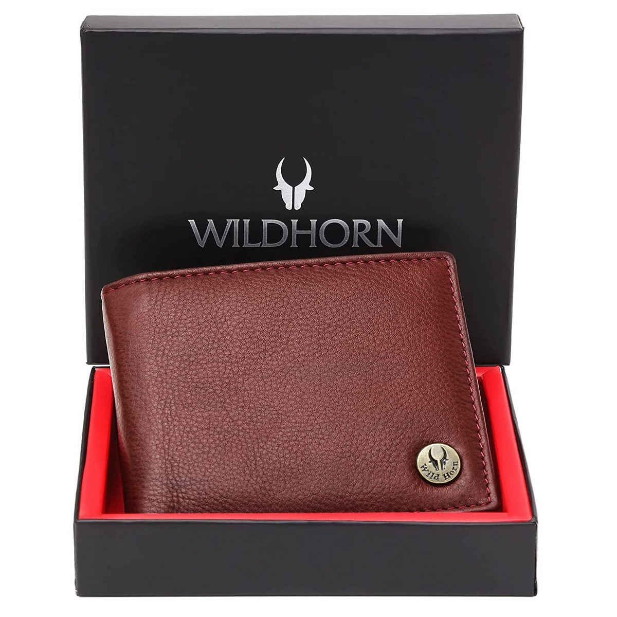 Wildhorn Men's Leather Wallet | Maroon