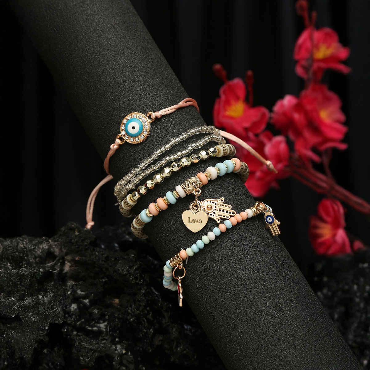 Youbella Jewellery Evil Eye Bracelet For Girls And Women (Multicolor) (Ybbn - 91785)