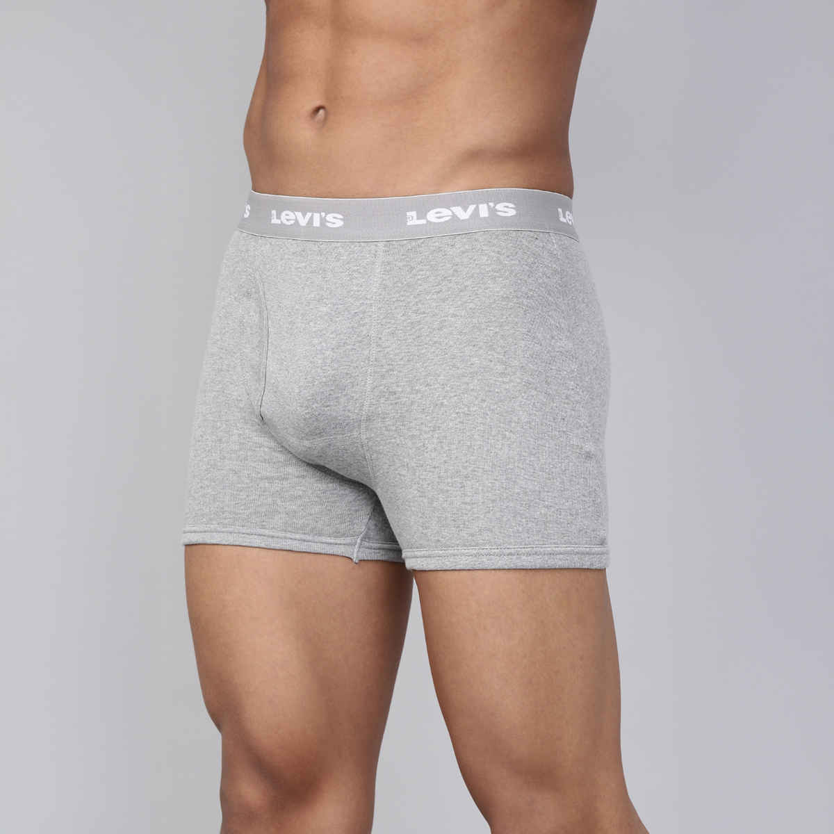 Levi's 001 Men's Classic Boxer Brief | Contoured Double Pouch | Lt. Grey Mel | XL
