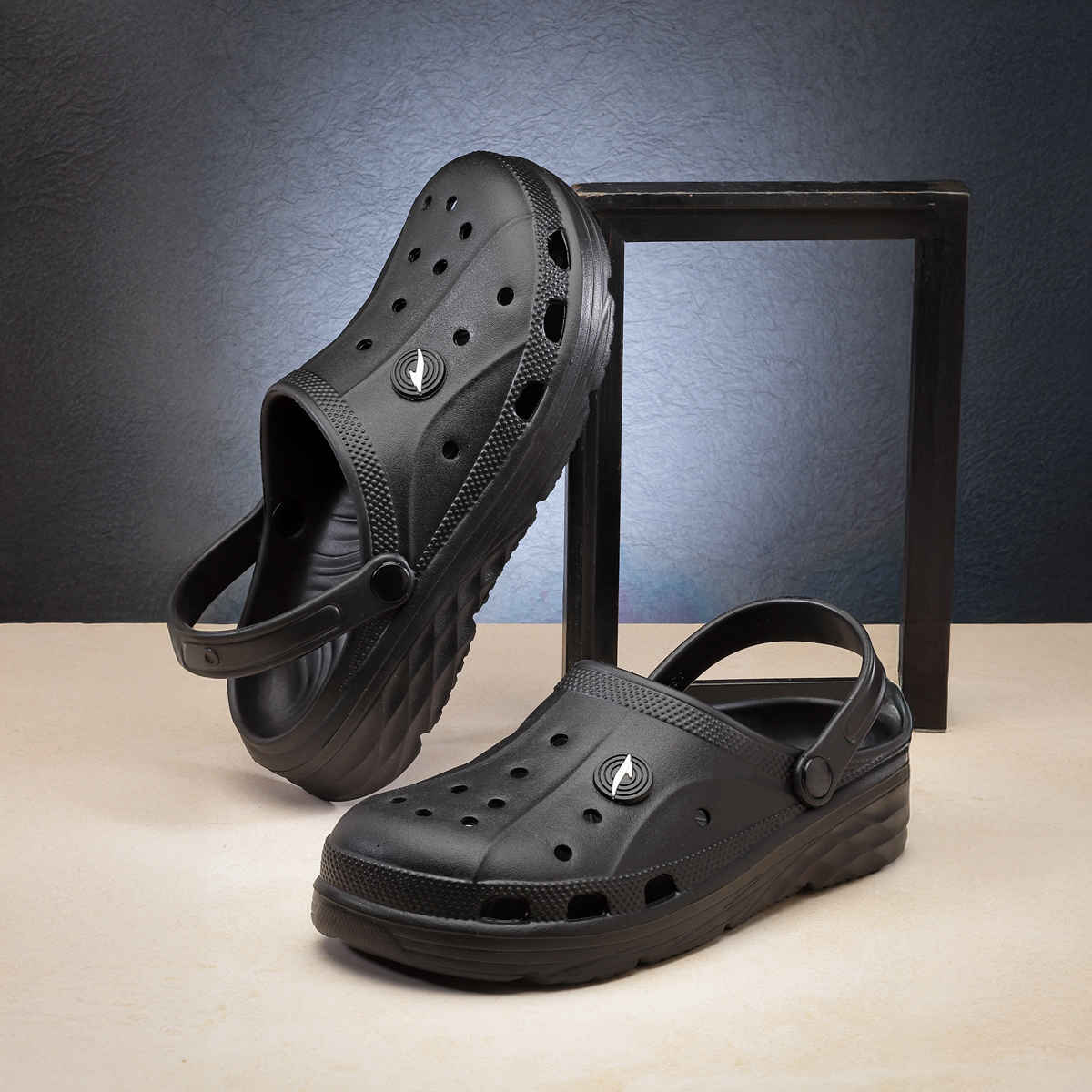 Asian Agc-14 Men Clogs | Black | Size-7