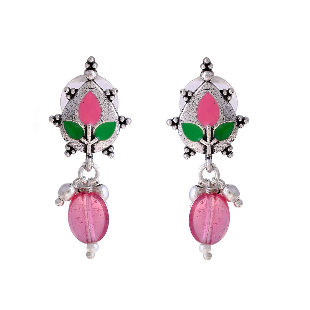 Voylla Bagh E Fiza Colourful Drop Earrings