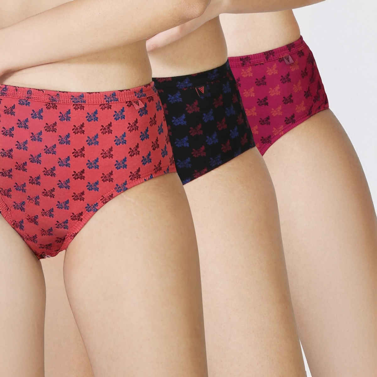 Van Heusen Women Pack of 3 Anti Bacterial Waistband Hipster Panty |XL |Colour May Vary
