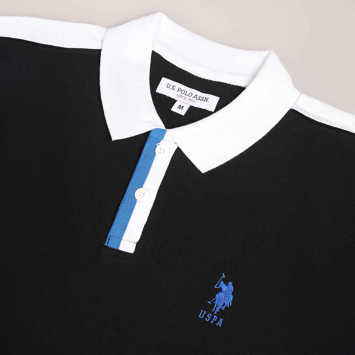 U.S. Polo Assn. Men's Polo Shirt | Black - L