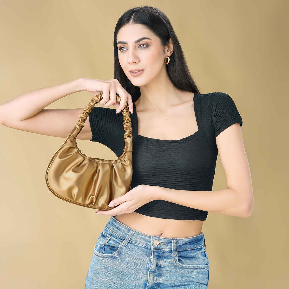 Fargo Women's Latest Stylish Sling Bag | Gold