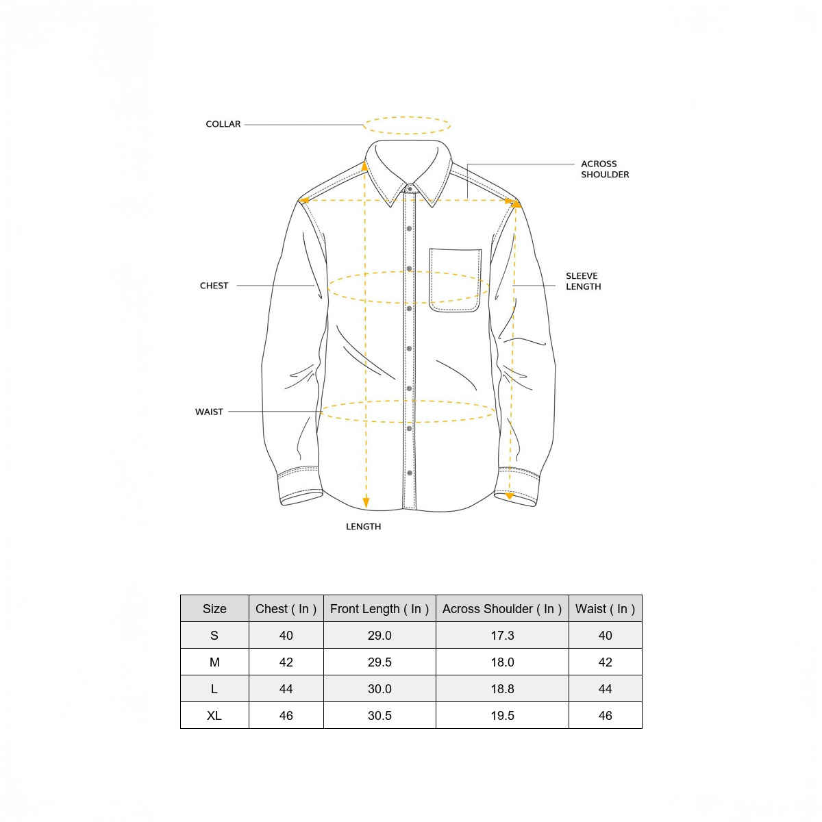 Highlander Men's Slim Fit Casual Shirt | White - XL