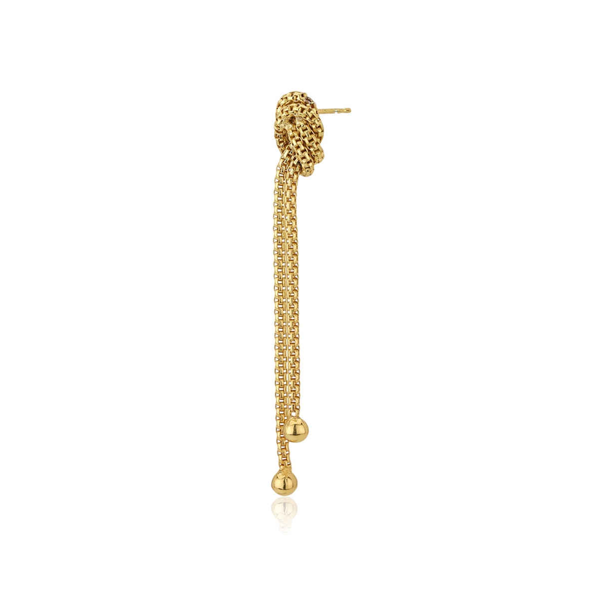 Carlton London 18kt Gold Plated Tasselled Drop Earring | FJE3604