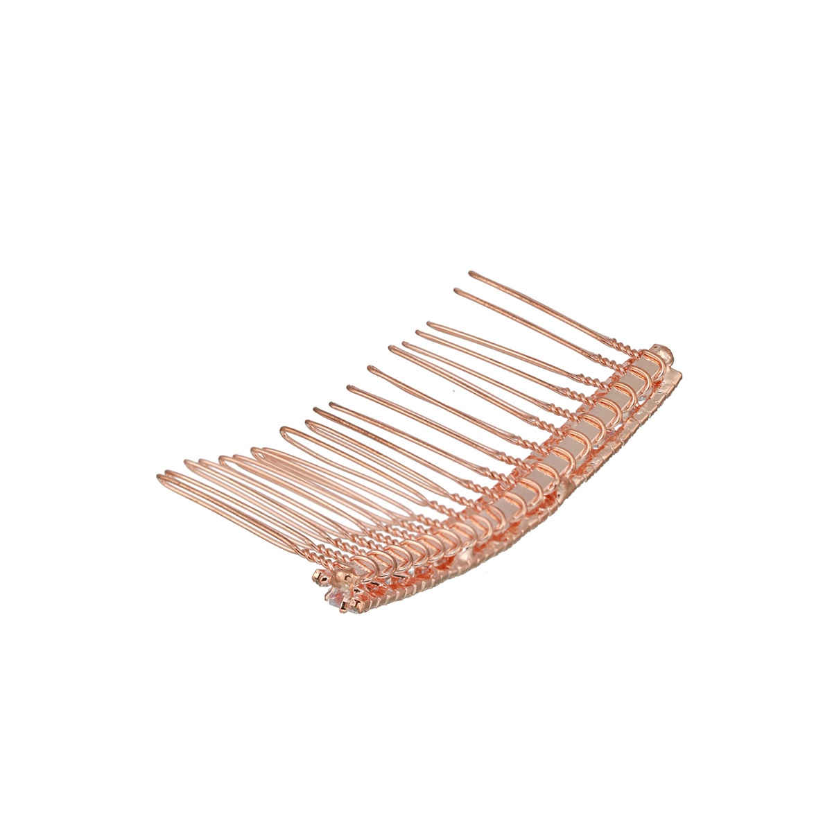 Aatmana Women Rose Gold-Plated Embellished Comb Pin