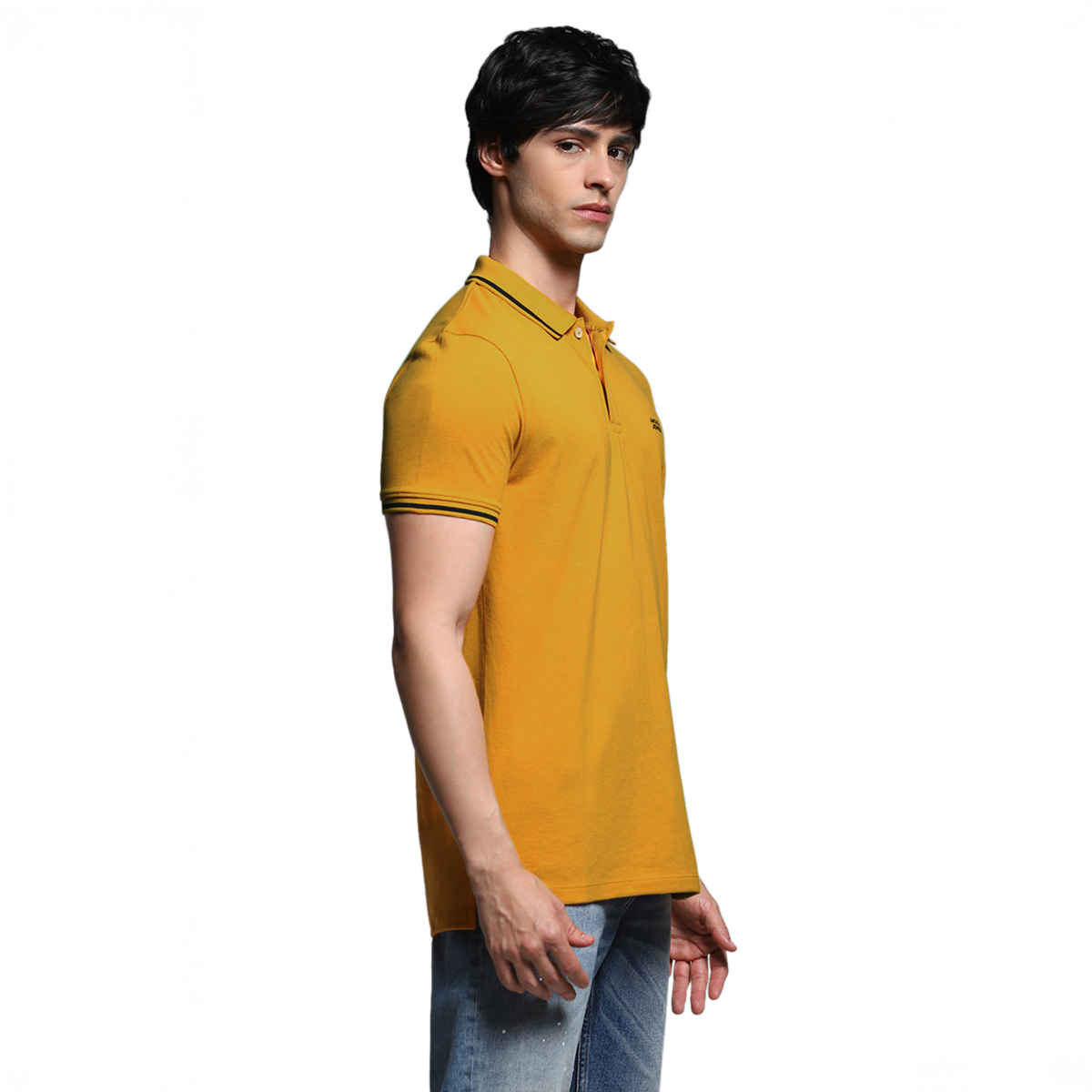 JACK & JONES Men's Regular Fit Short Sleeves Polo T-shirt | Yellow - XXL