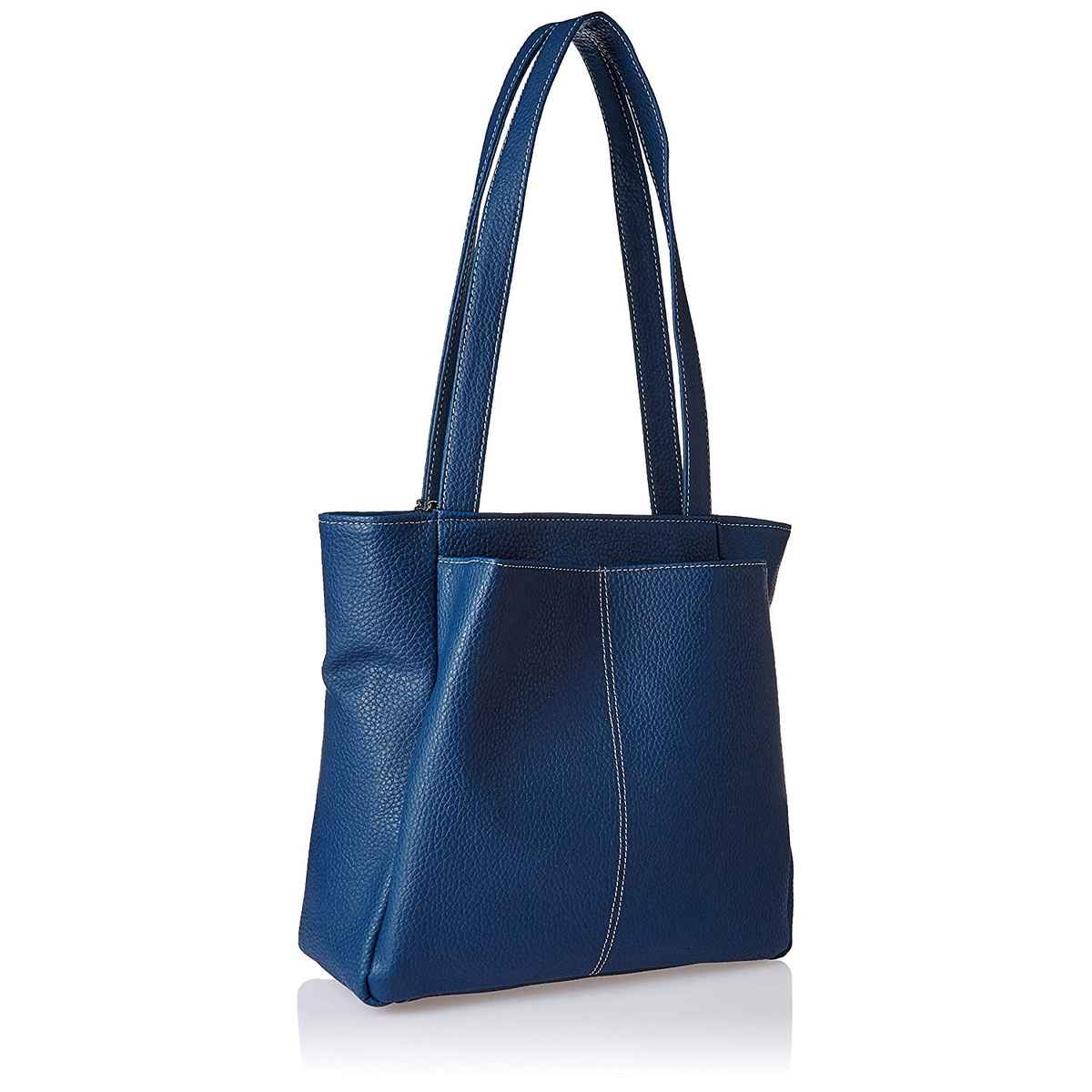 Fostelo Women's Vegan Leather Florence Handbags Shoulder Hobo Bag Ladies Purse | Blue | Large