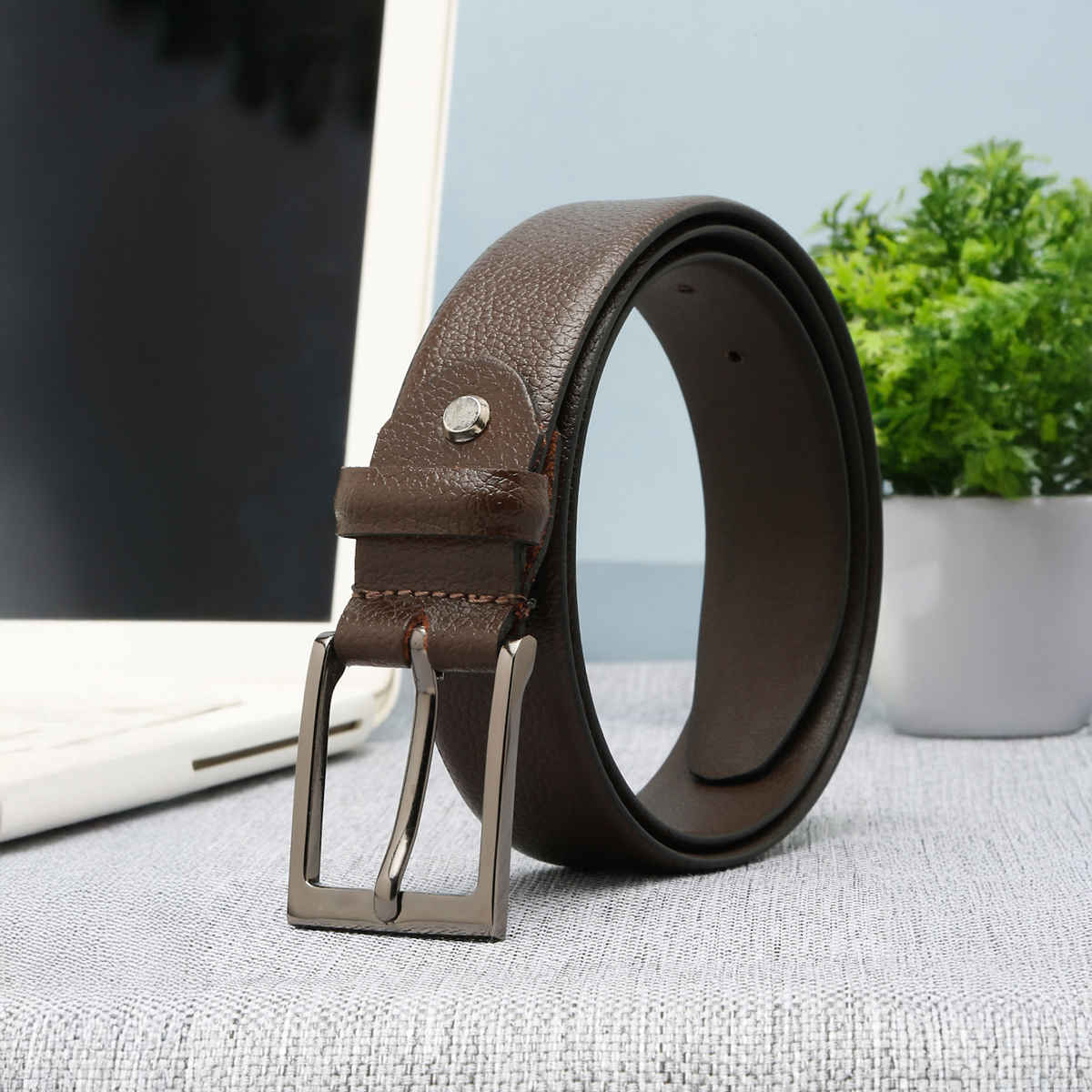 Teakwood Men's Leathers Belt | Brown - 38 in