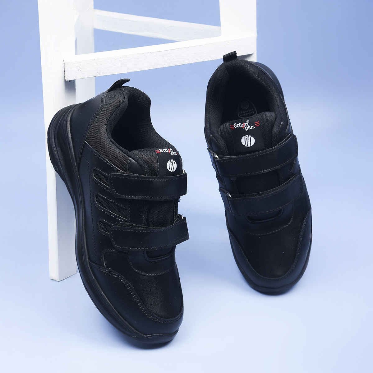 Action Kids School Shoes | AGT-52 | Black - UK 10C