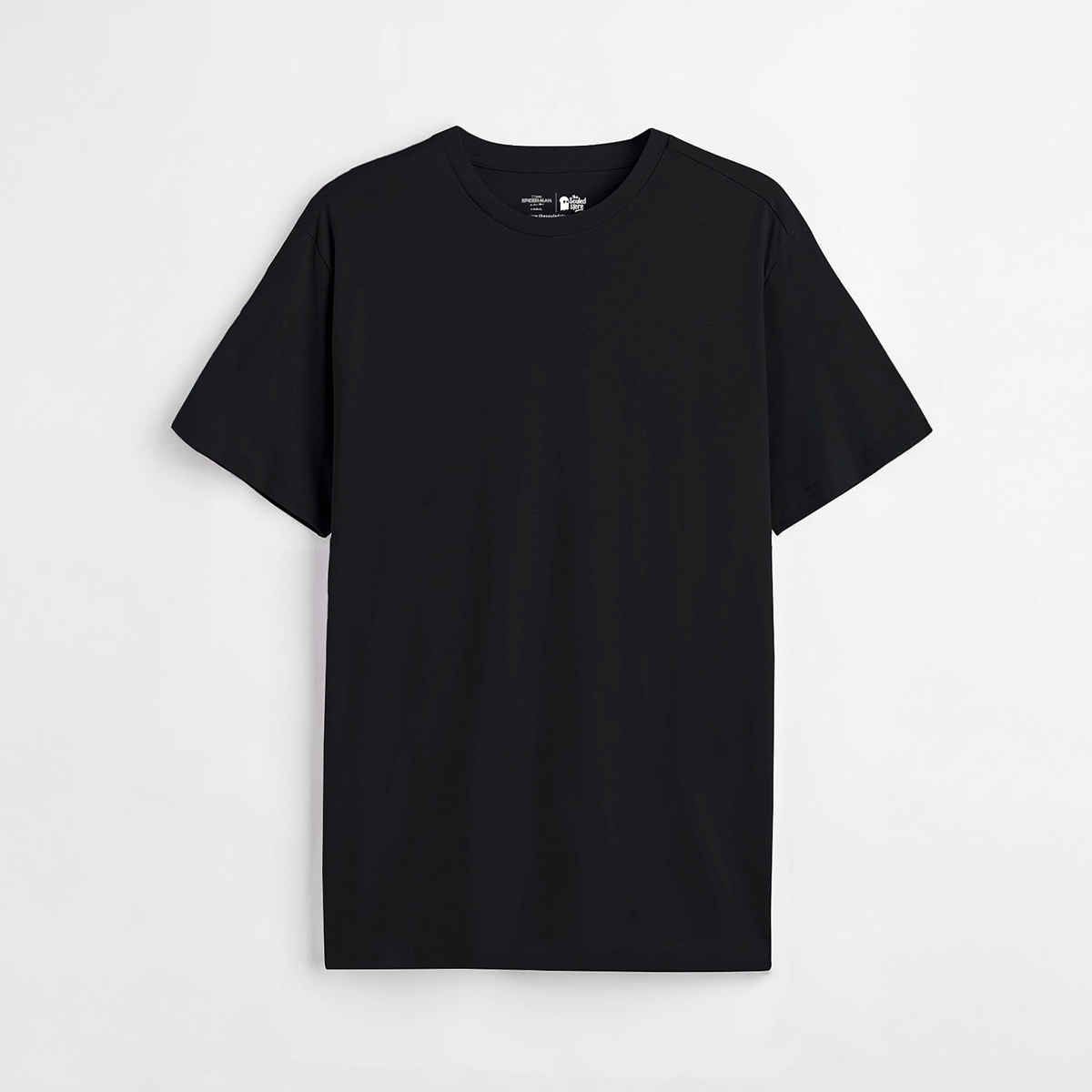 The Souled Store Men's Regular Solids- Black T-Shirts | Black | M