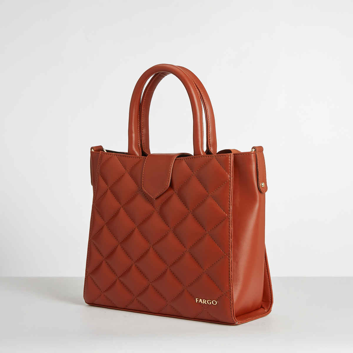 FARGO Women's Hera Quilted Handbag | FGO-891 | Tan
