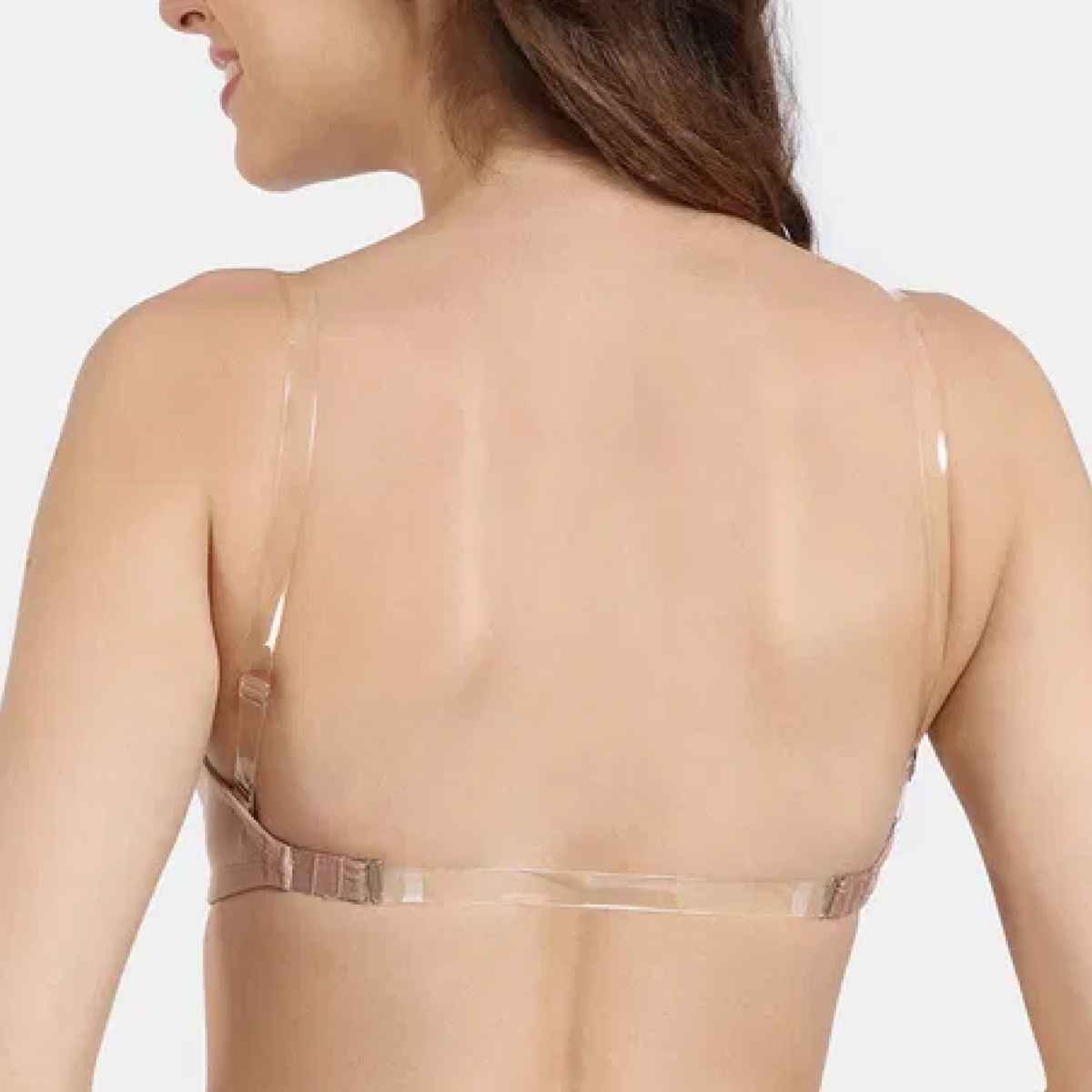 Zivame Women's Beautiful Basics Padded Non Wired 3/4Th Coverage Backless Bra | Skin - 34C