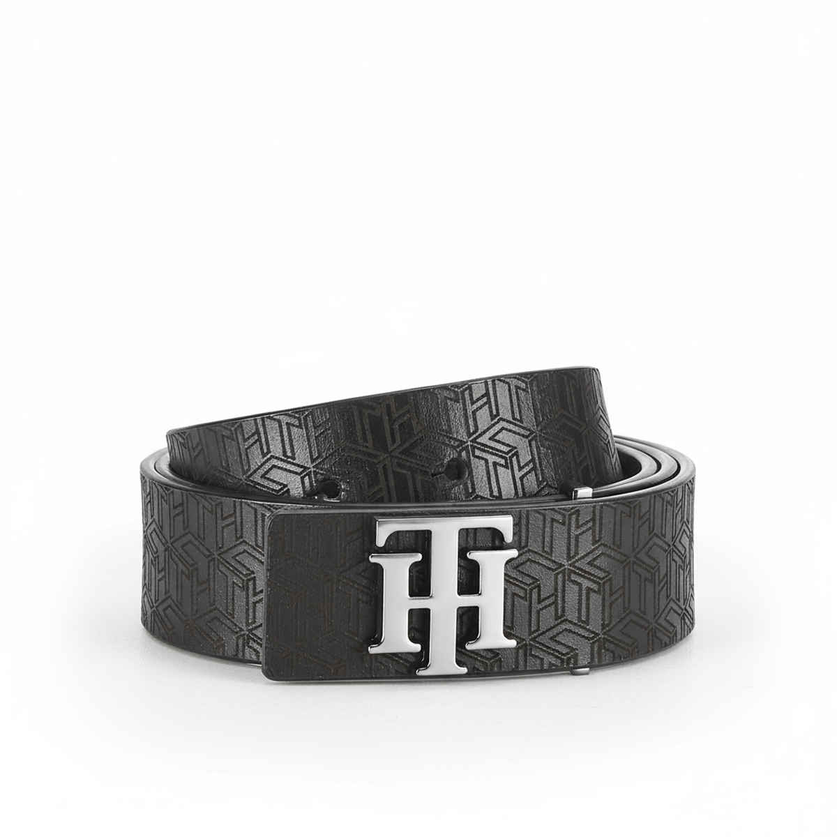 Tommy Hilfiger Men's Leather Belt | Black | 40 Inches
