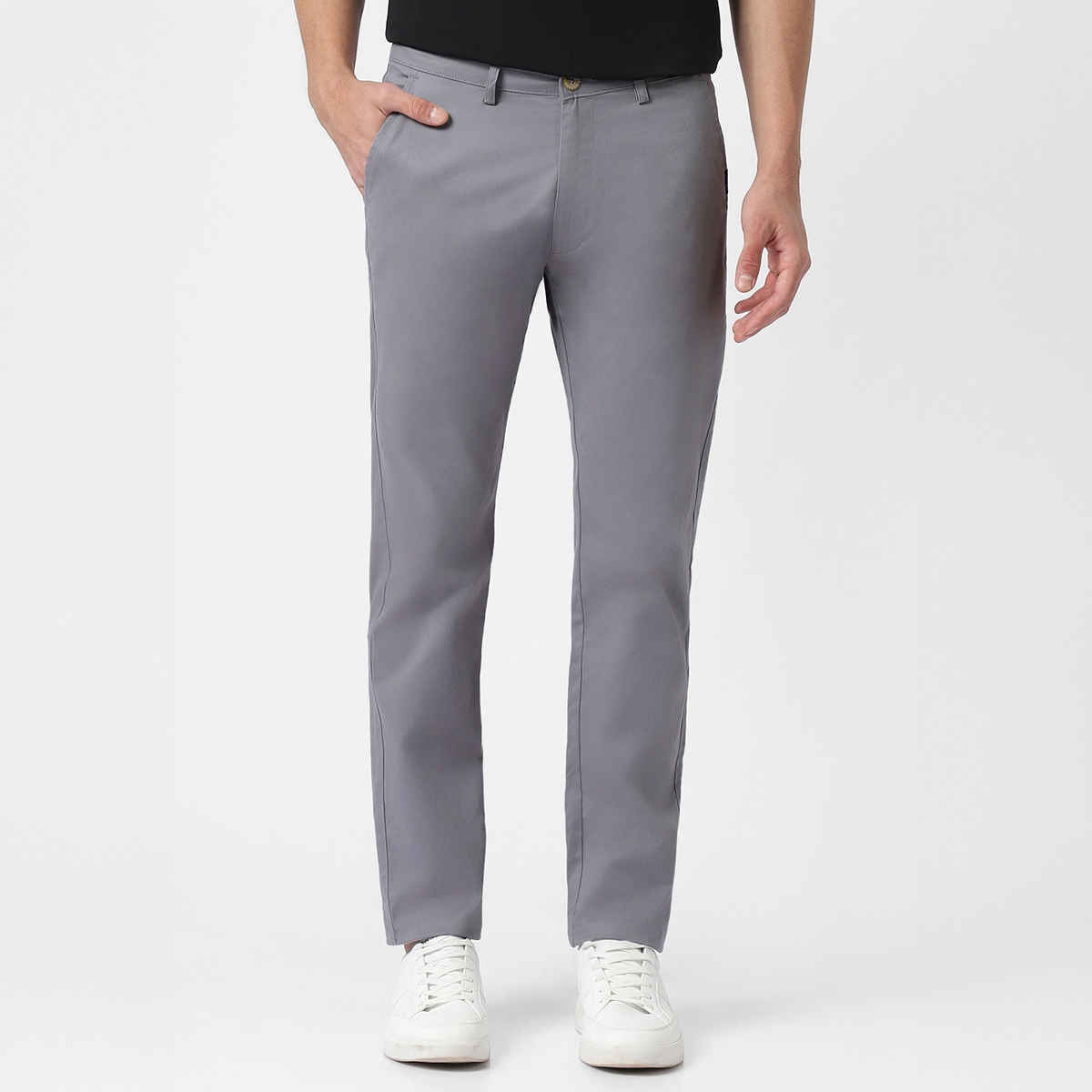 Urbano Fashion Men's Chinos Trousers Cotton Slim Fit Casual Stretch | Light Blue | 32