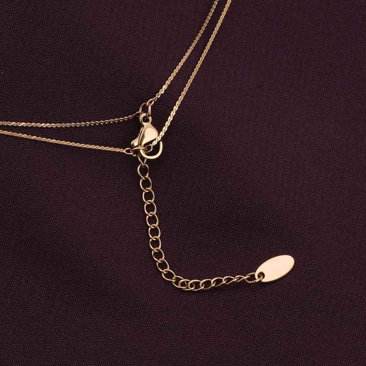 Palmonas Drop Bead Necklace For Womens | Waterproof And Anti-Tarnish