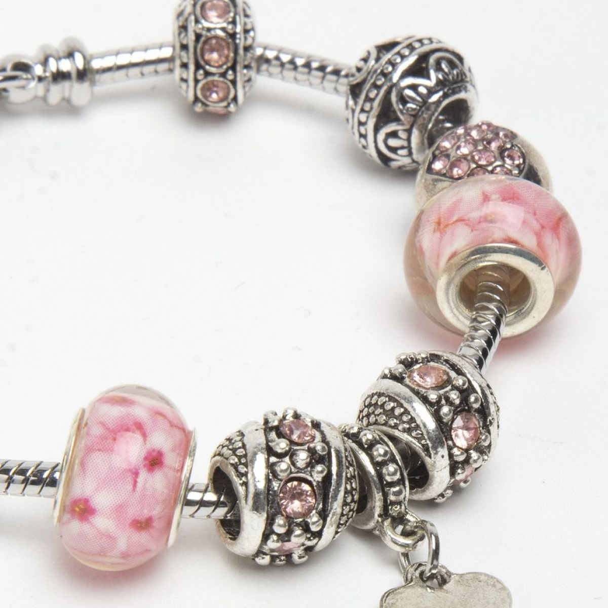 YouBella Jewellery Girls/Women's Silver Plated Stylish Latest Crystal Bracelet Bangle Jewellery