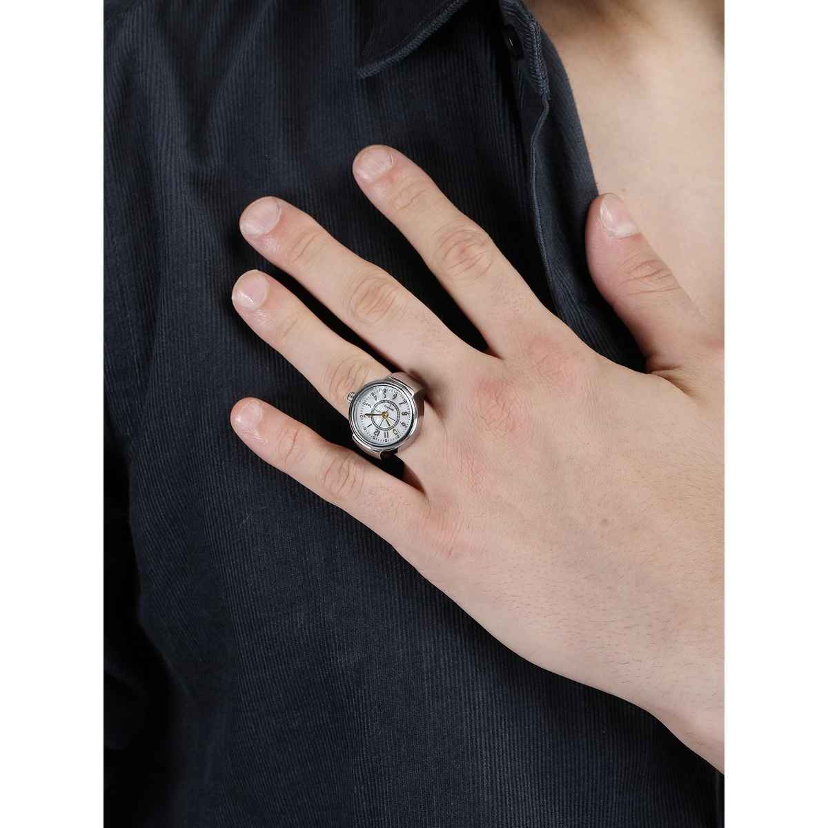 Fashion Frill Women's Romen Watch Rings Silver Onesize