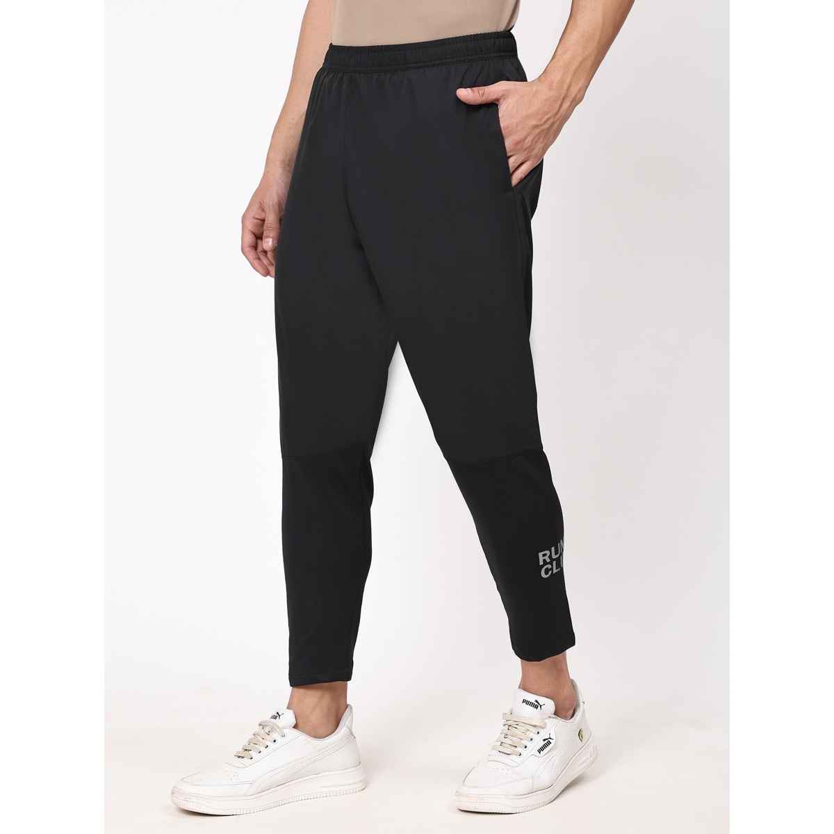 Dida Men's Track Pant Regular Comfortable Stretchable Dry-Fit | Black - M