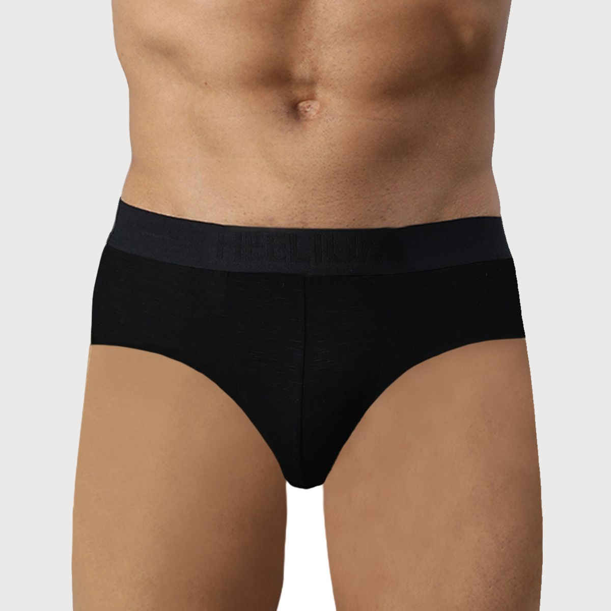 Heelium Bamboo Underwear - Men's Brief - L | Black