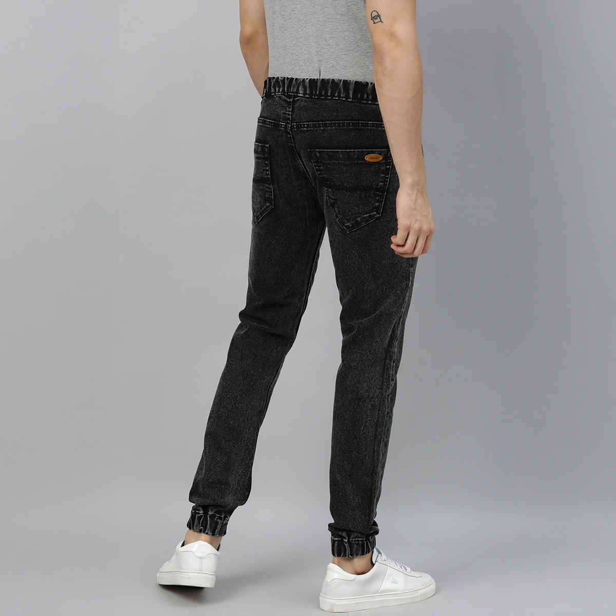 Urbano Fashion Men's Jogger Jeans Slim Fit Stretchable | Black | 36