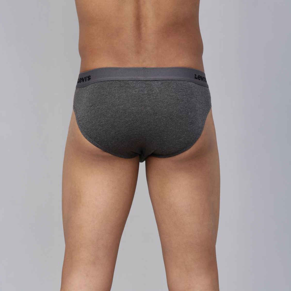 Levi's 009 Men's Neo Brief | Comfort & Smartskin Technology | Pack Of 2 | D. Grey Mel,Navy | M