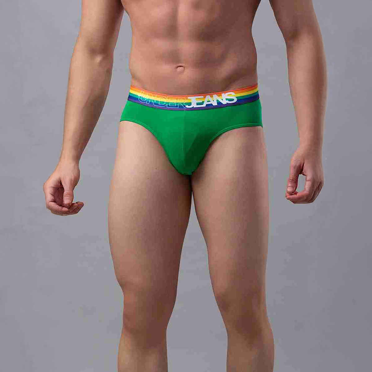 Underjeans by Spykar Mens Premium Green brief | XL