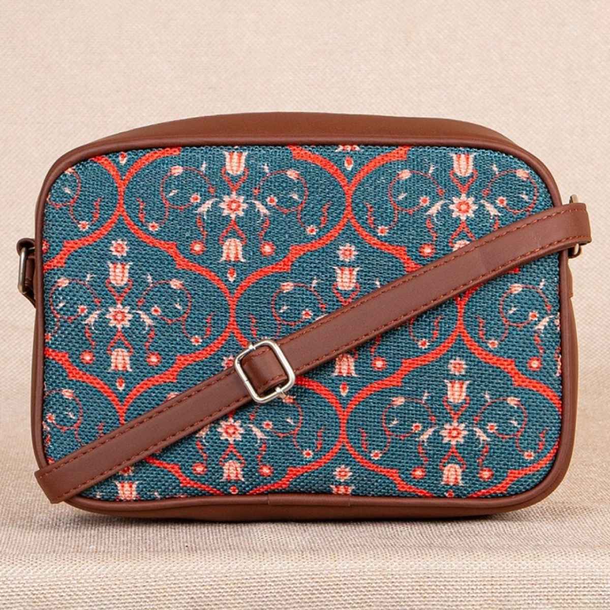 Zouk Women's Vegan Leather Sling Bag | Multicolour