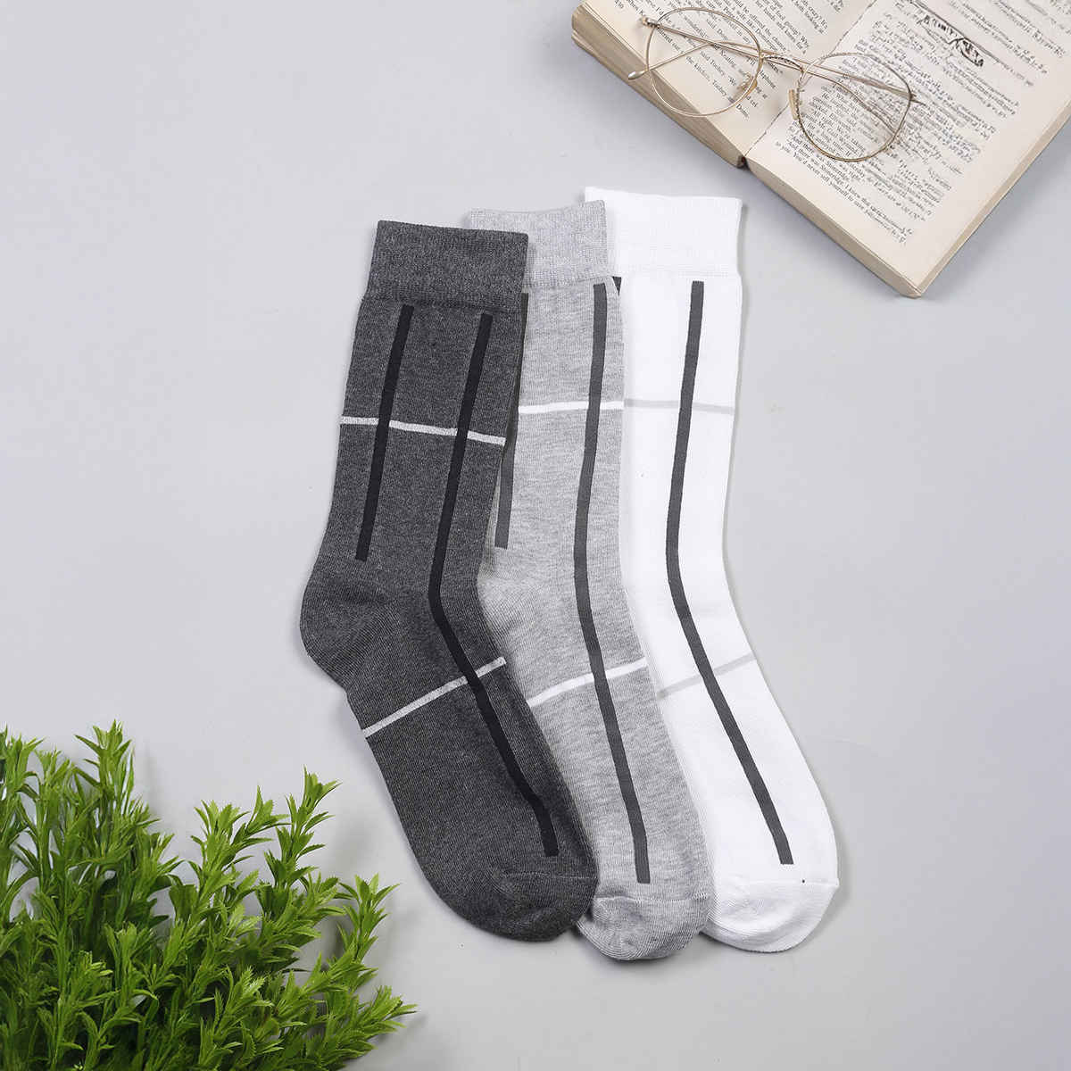 Louis Stitch Men's Solid Egyptian Cotton Socks | Assorted - One Size