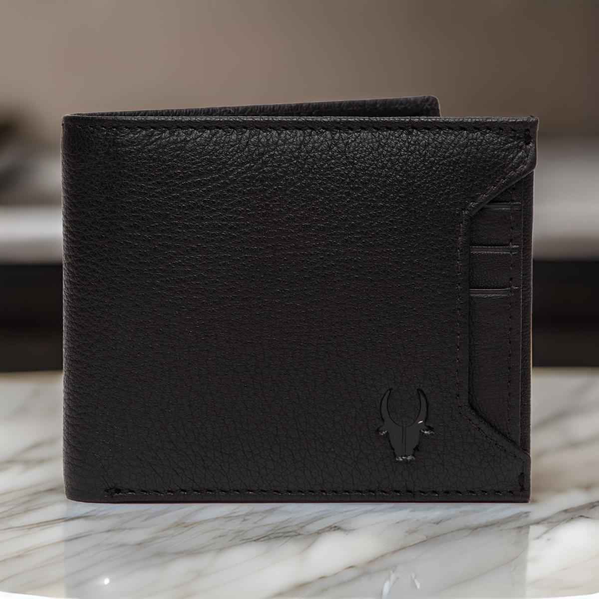 Wildhorn Men's Leather Wallet | Black - One Size