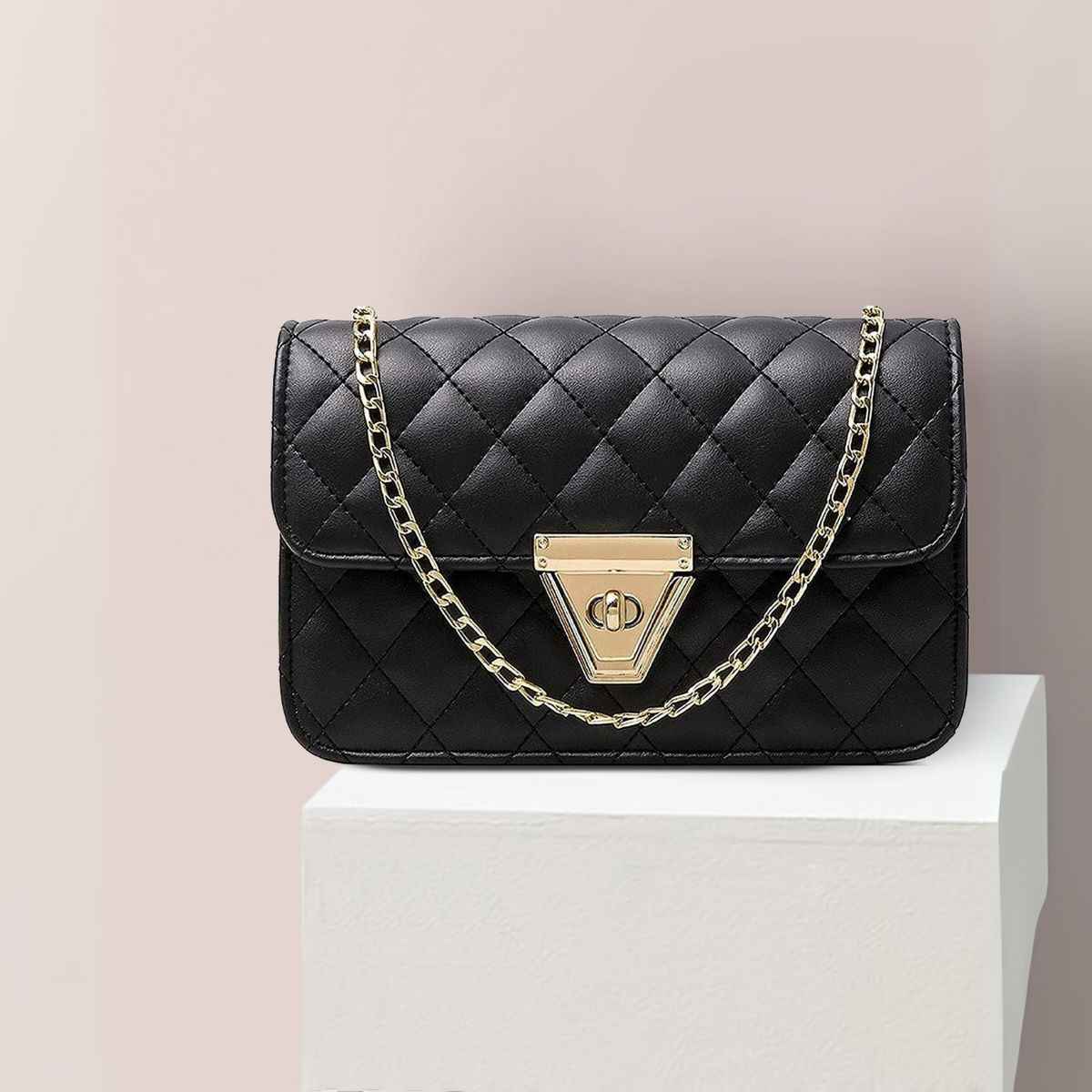 Fargo Women's Leatherette Sling Bag | Black