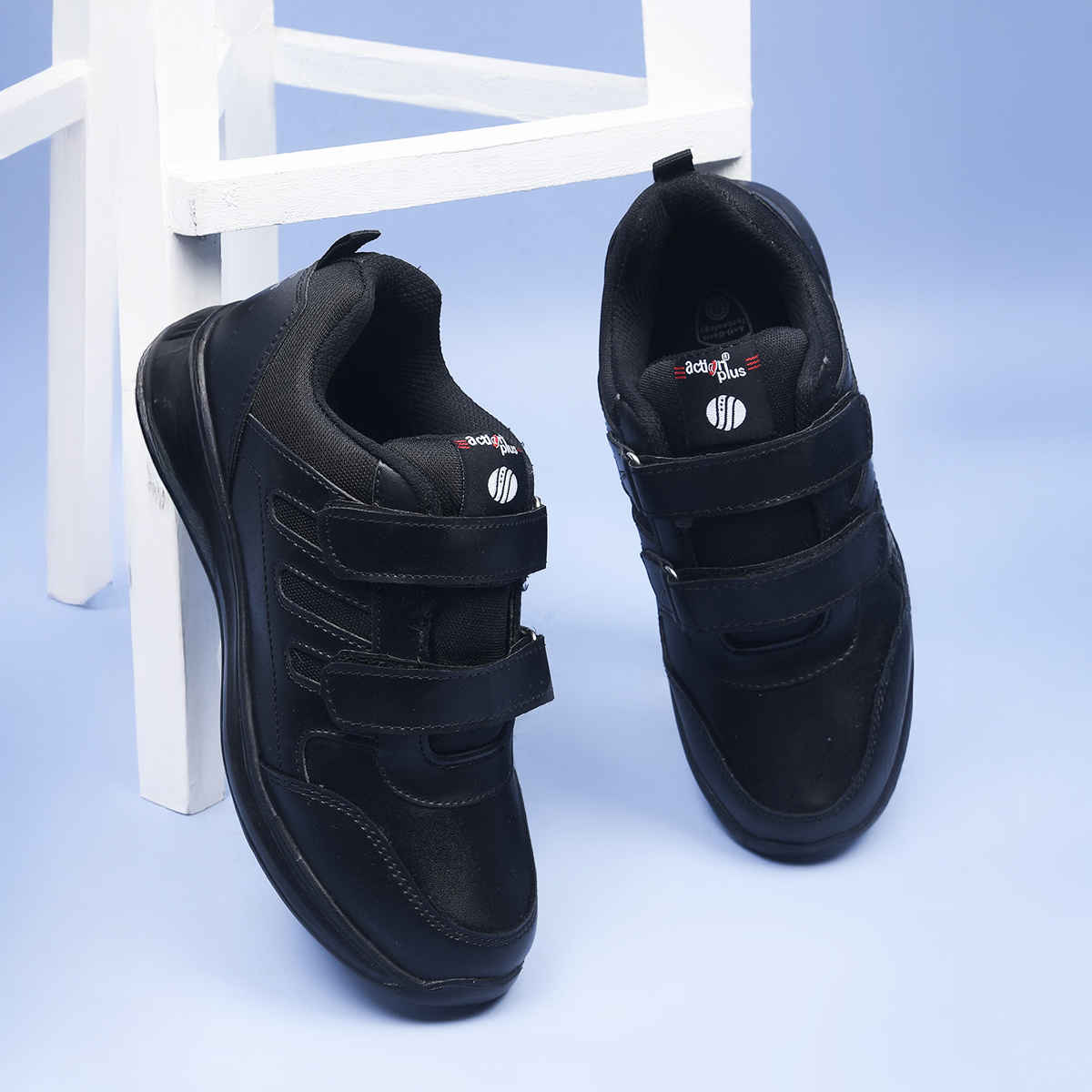 Action Kids School Shoes | AGT-52 | Black - UK 9C