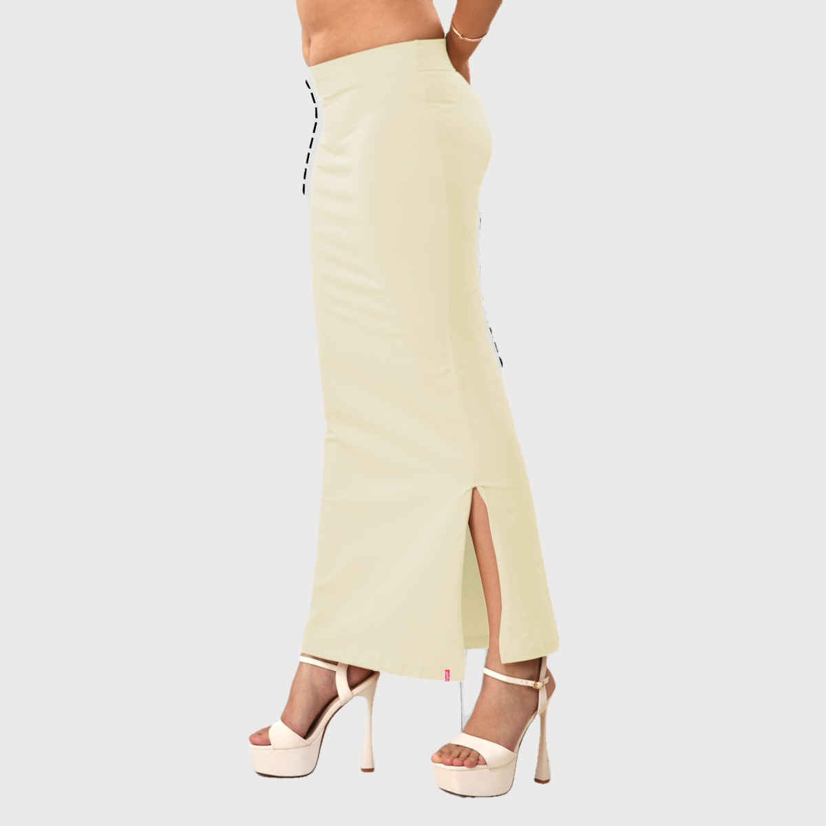 Lyra Women's Saree Shaper | Cream - Free Size