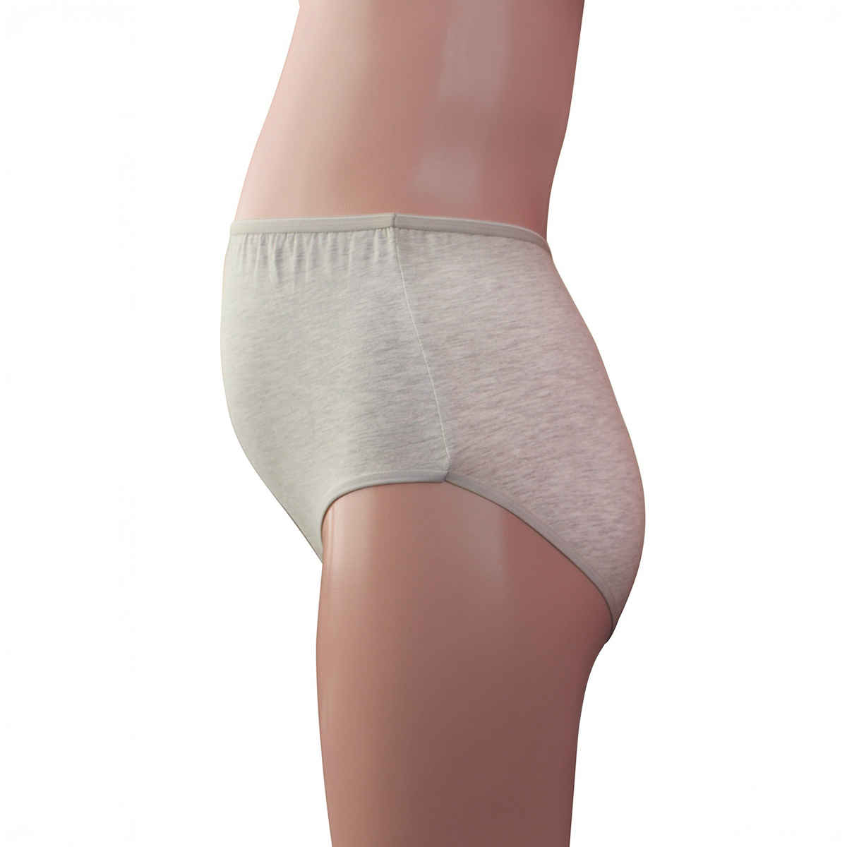 Clovia Cotton Maternity High Waist Hipster(Grey - M) Panty