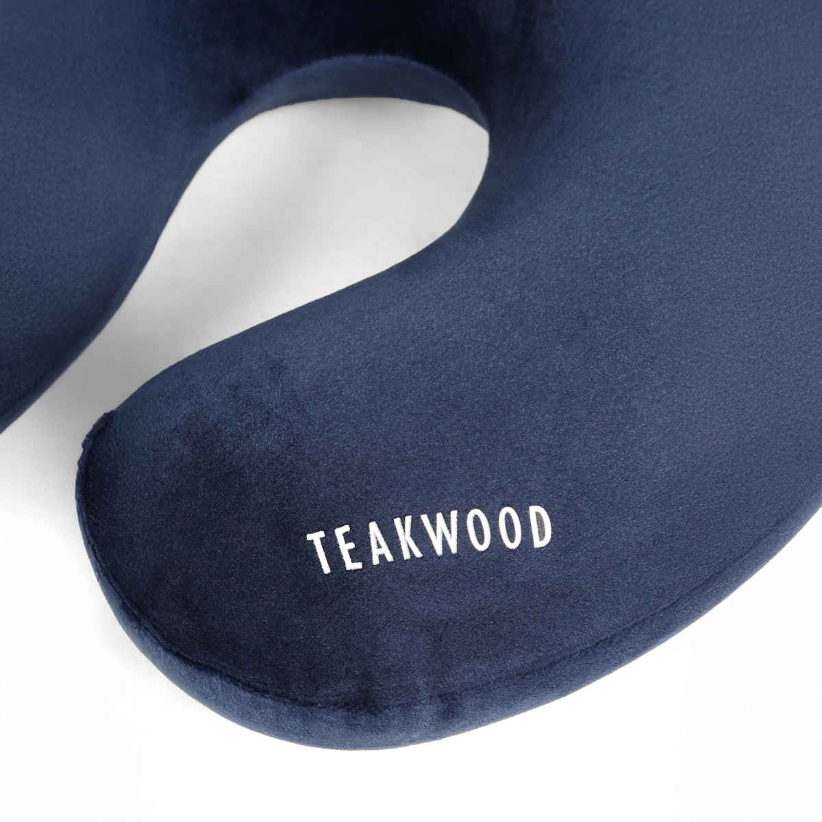 Teakwood Leathers Unisex Soft Foam U-Shaped Neck Pillow | Blue