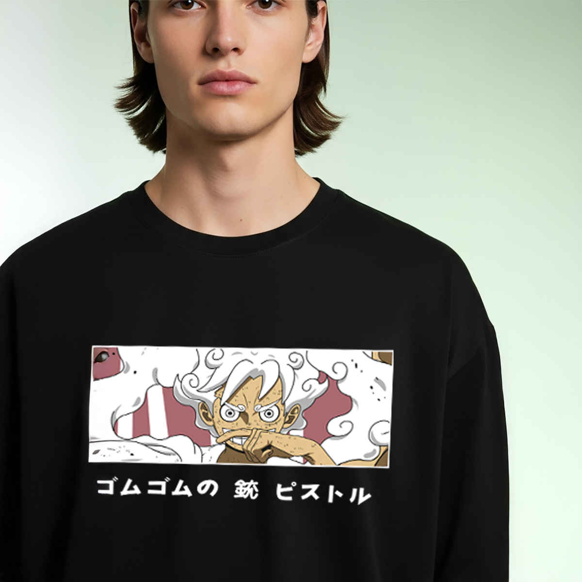 BENNY BROOKS Men's Round Neck half sleeve Oversized T-shirt |AA(ARN)BLACK133 | Black - M