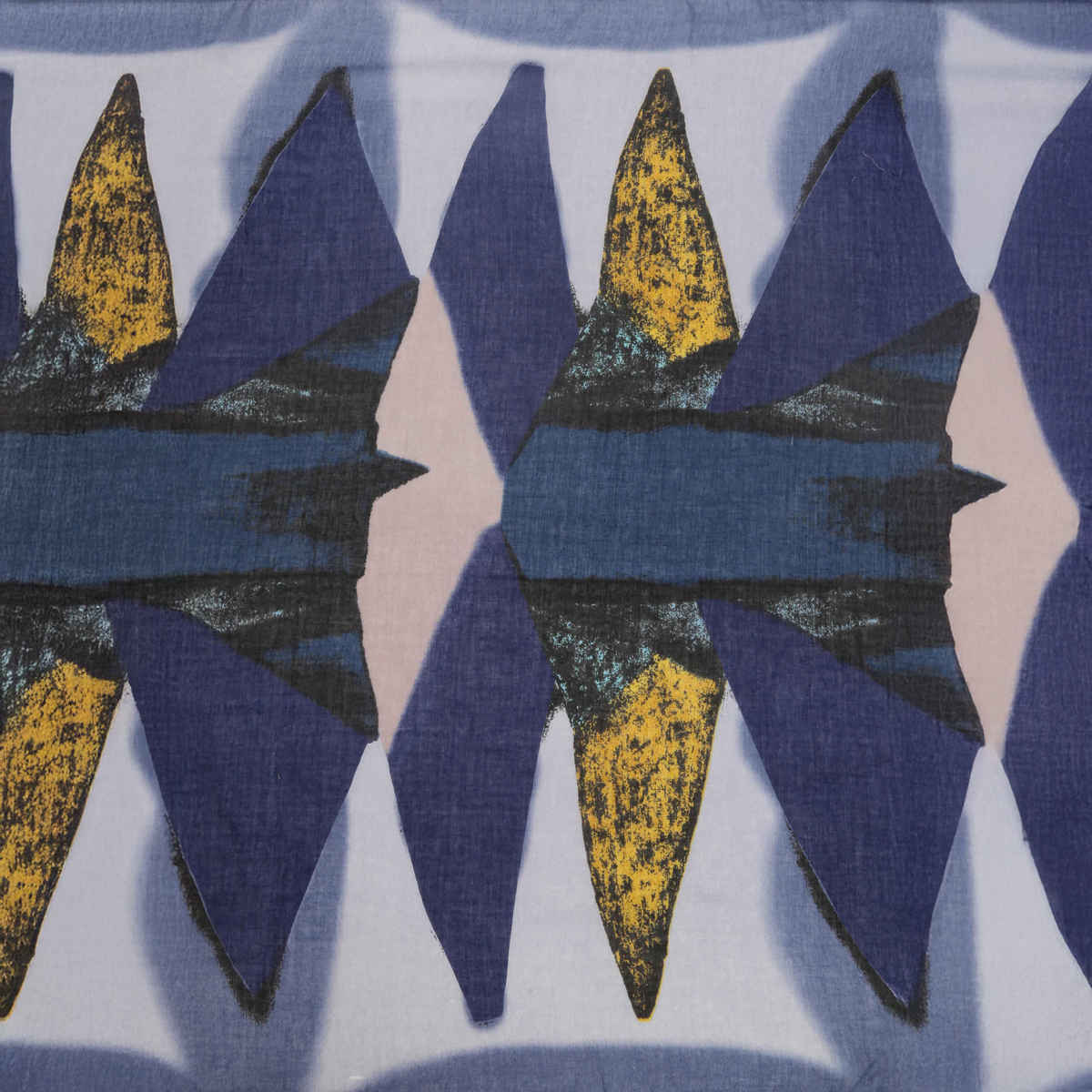 Fabseasons Women's Cotton Viscose Blend Scarf | Blue - One Size