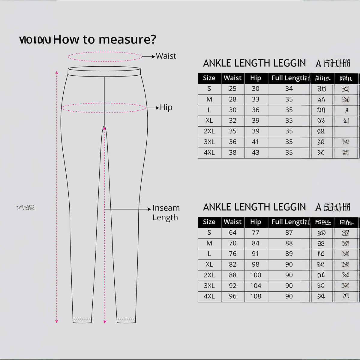 Go Colors Women's Solid Mid Rise Ankle Length Leggings | Cream - XL