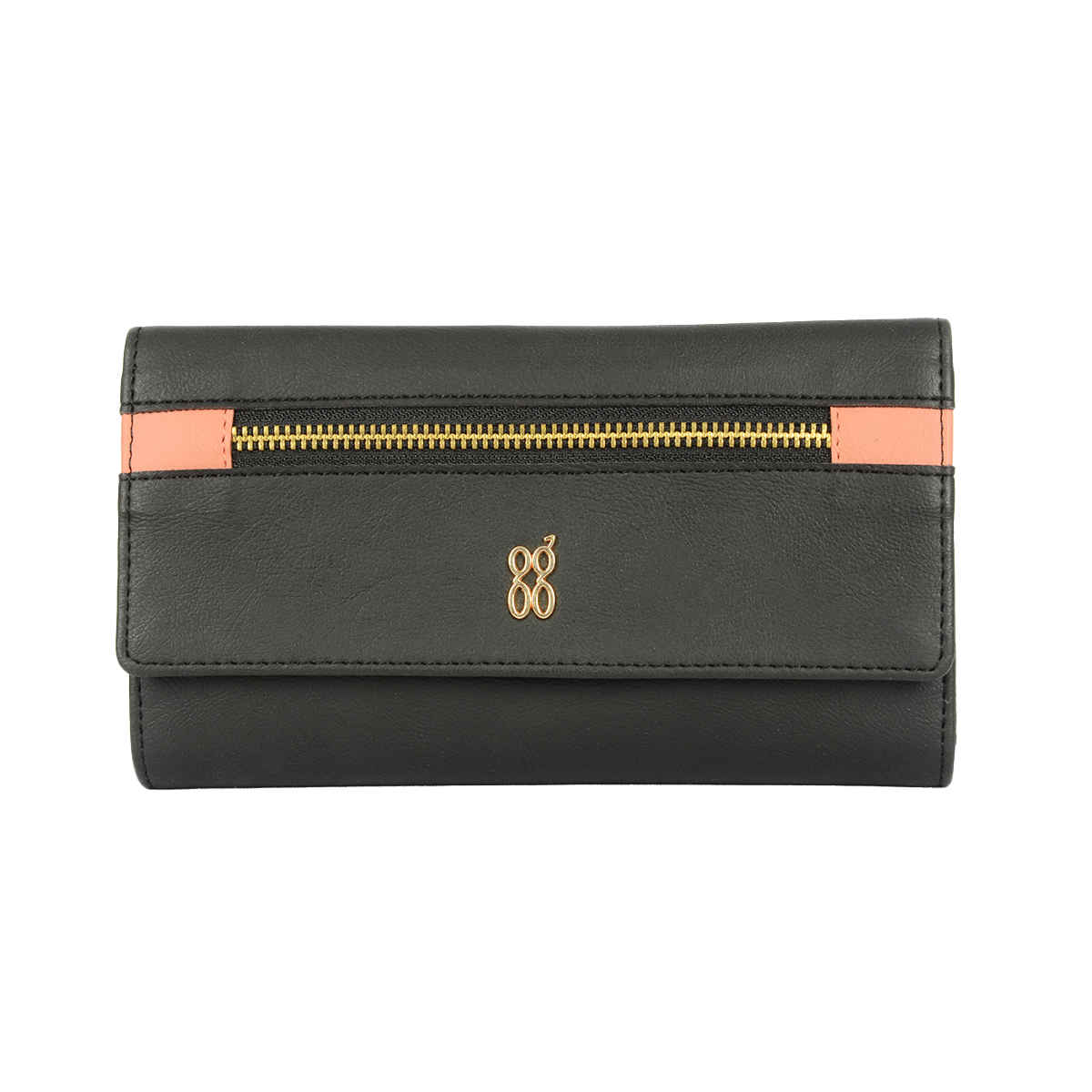 Baggit Women 3 Fold Wallets | Pencil Black