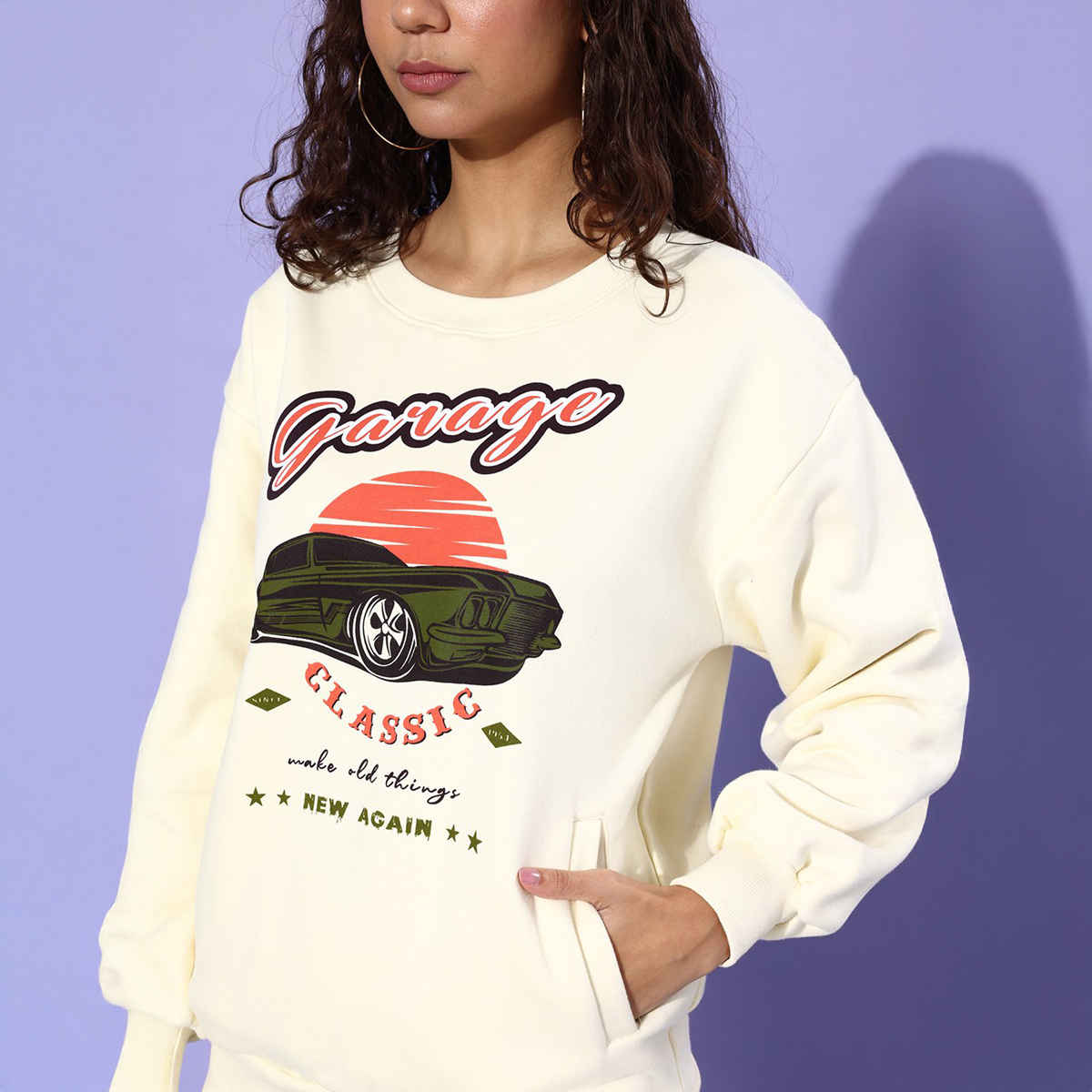 Dillinger Women's Sweatshirt | Dlwmnswt048W | White - S