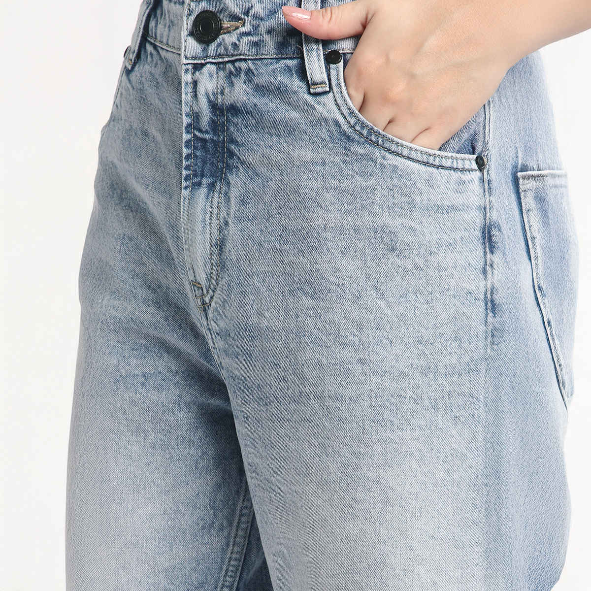 Bene Kleed Women's Straight Denim Trousers | Blue - 32